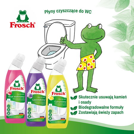 Frosch Cytrynowy Płyn do WC z Ekologicznymi Składnikami 750ml