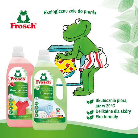 Frosch Granátový Gel na Praní Barevného Prádla - 1500ml