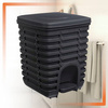 Elegant Bathroom Bin Palm with Pedal 9L - Grey