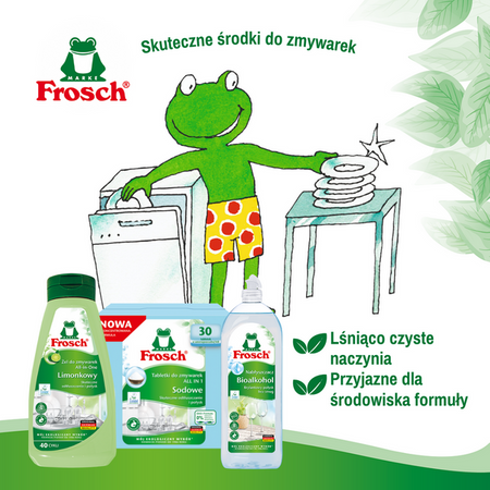 Frosch Limetten Geschirrspülgel für Spülmaschinen - 40 Anwendungen 650ml