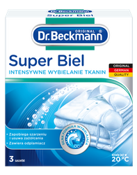 Białość jak Nowa – Dr.Beckmann Super Biel w Saszetkach 3x40g