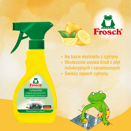 Frosch Cytrynowy środek do czyszczenia płyt ceramicznych 300ml