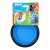 Miska silikonowa składana dla psów i kotów 450 ml Pet kolor niebieski