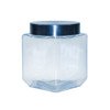 Pojemnik szklany słoik z pokrywką Kwadrat 11x14cm 1.2 l