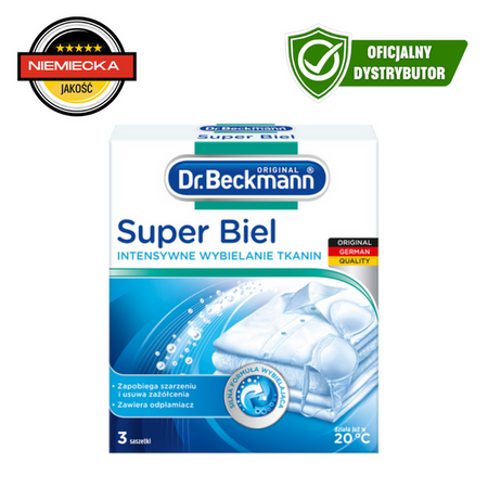Білизна Ніби Нова – Dr.Beckmann Super White в Саше 3x40г