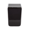 Набір для ванної Toskana Silver Black Transparent: Кошик для сміття та туалетна щітка